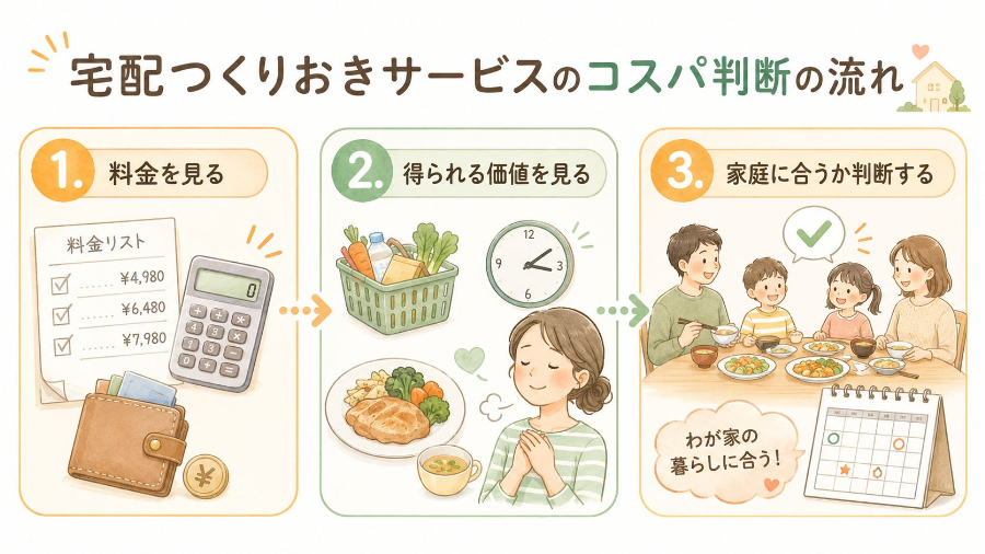 料金を見る前に整理したい「コスパ判断の流れ」