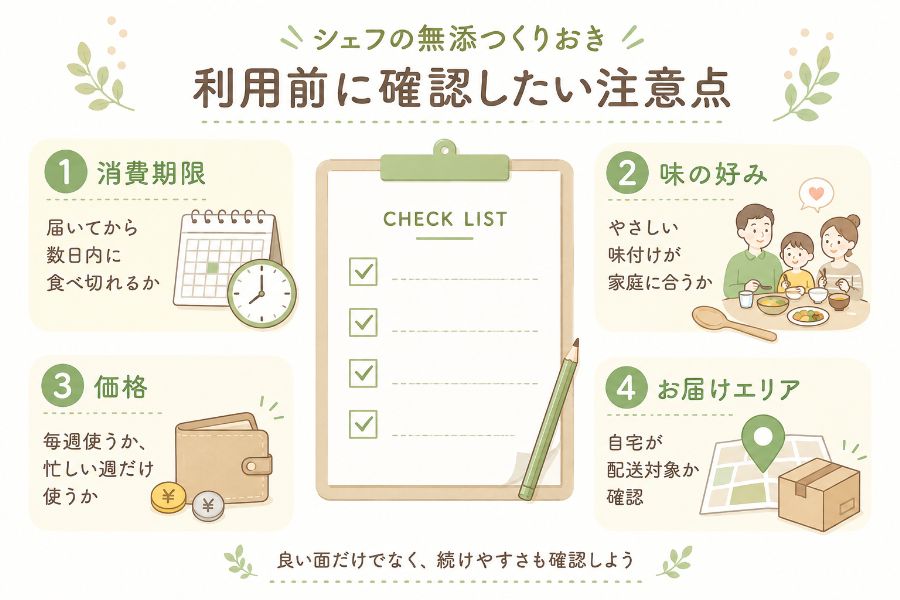 利用前に確認したい注意点のチェックリスト