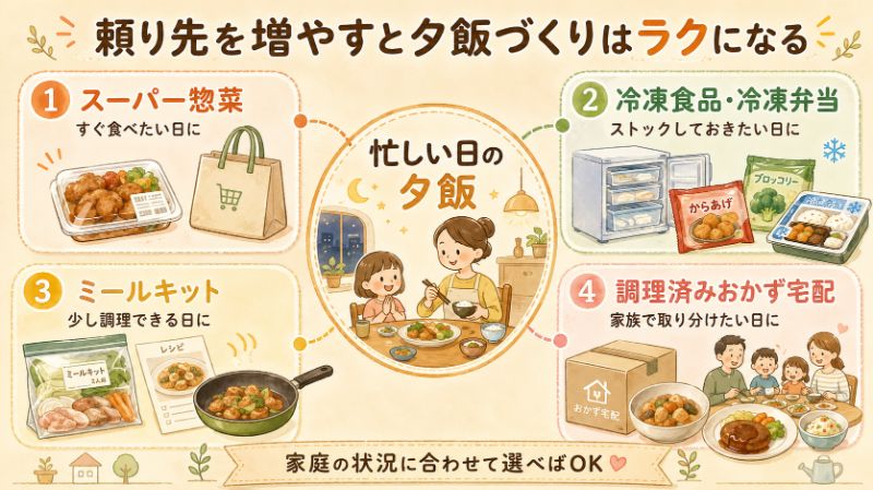 スーパー惣菜以外の頼り先マップ