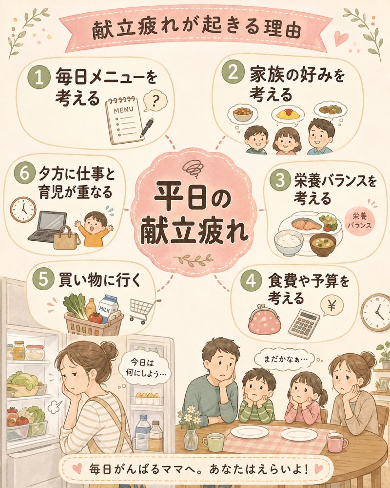 献立疲れが起きる理由を整理