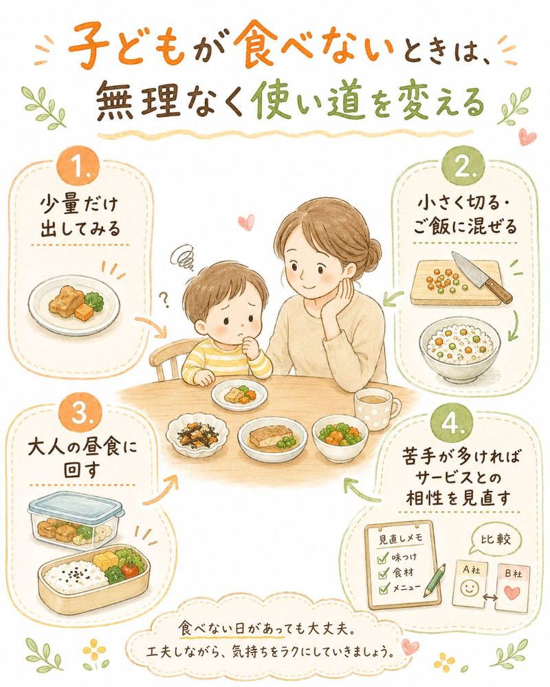 子どもが食べないときの対応