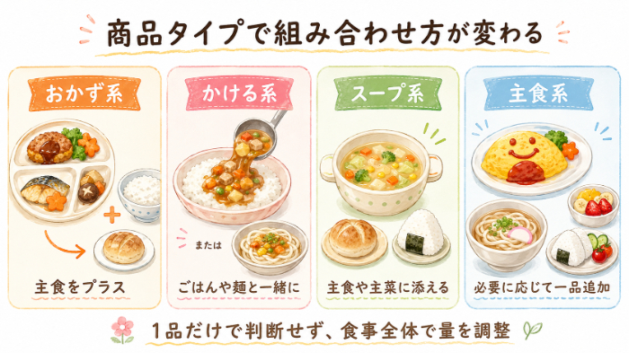 商品タイプ別の役割と組み合わせ方