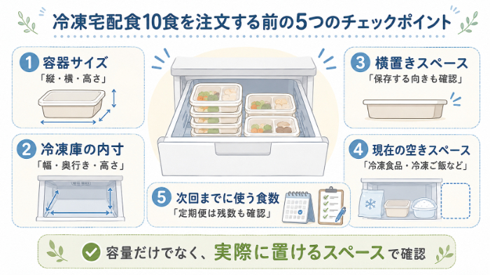 冷凍宅配食10食を注文する前の5つのチェックポイント